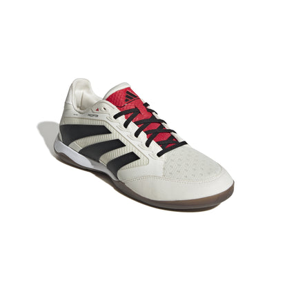 adidas Predator Pro Indoor Soccer Shoes - Off White/Core Black/Pure Ruby