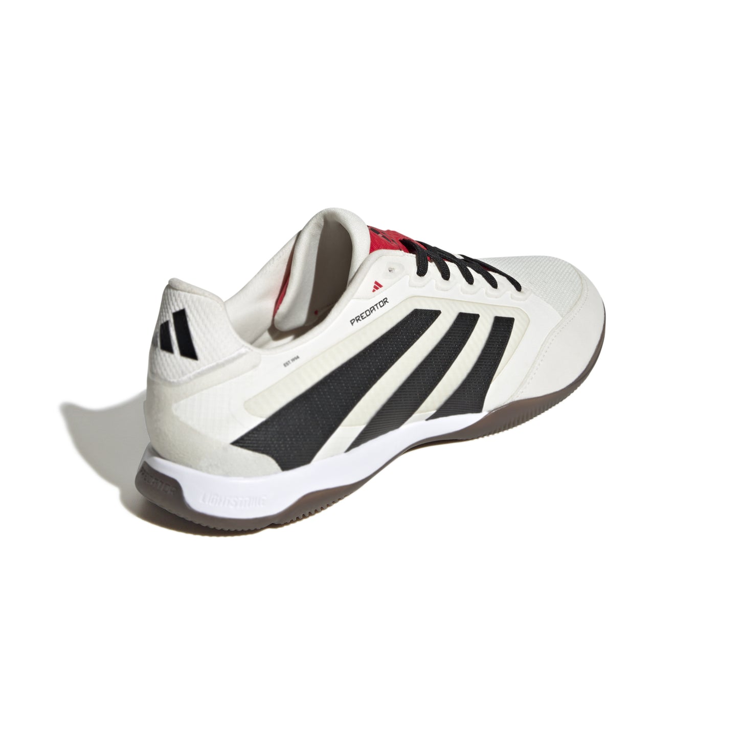 adidas Predator Pro Indoor Soccer Shoes - Off White/Core Black/Pure Ruby