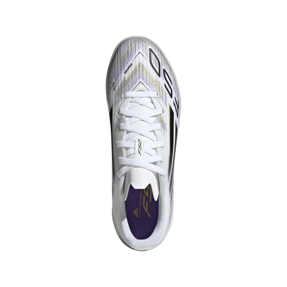 adidas F50 League TF Turf Junior - Ftwr White/Core Black/Gold Met