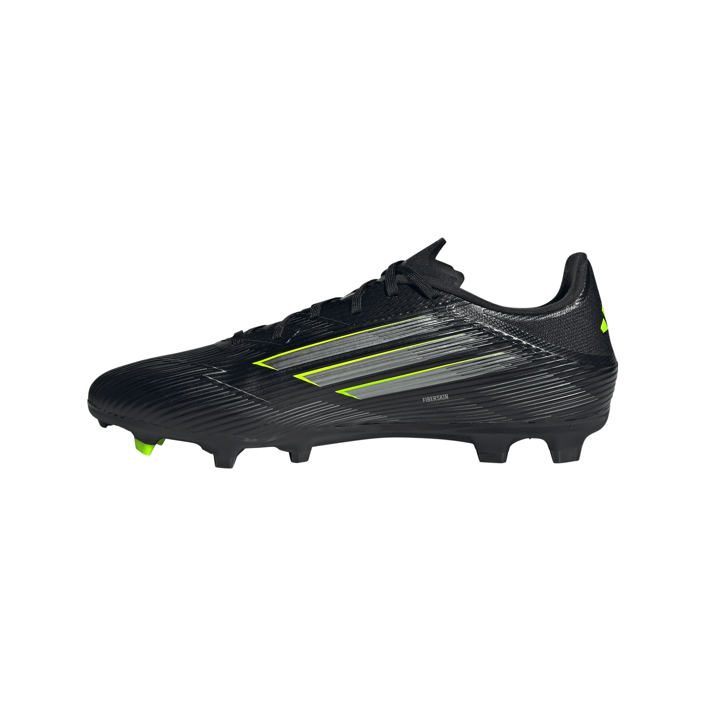 adidas F50 League FG Firm Ground Cleats - Core Black/Carbon/Lucid Lemon