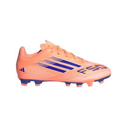 adidas F50 Club FG Firm Ground Soccer Cleats - Beam Orange/ Lucid Blue/ FTWhite