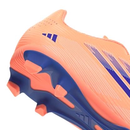 adidas F50 Club FG Firm Ground Soccer Cleats - Beam Orange/ Lucid Blue/ FTWhite