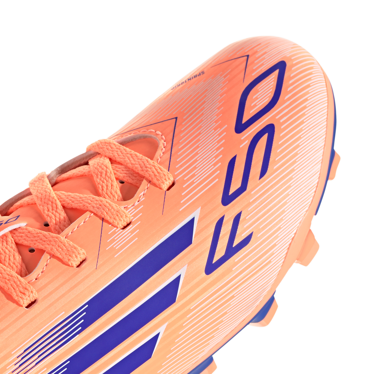 adidas F50 Club FG Firm Ground Soccer Cleats - Beam Orange/ Lucid Blue/ FTWhite