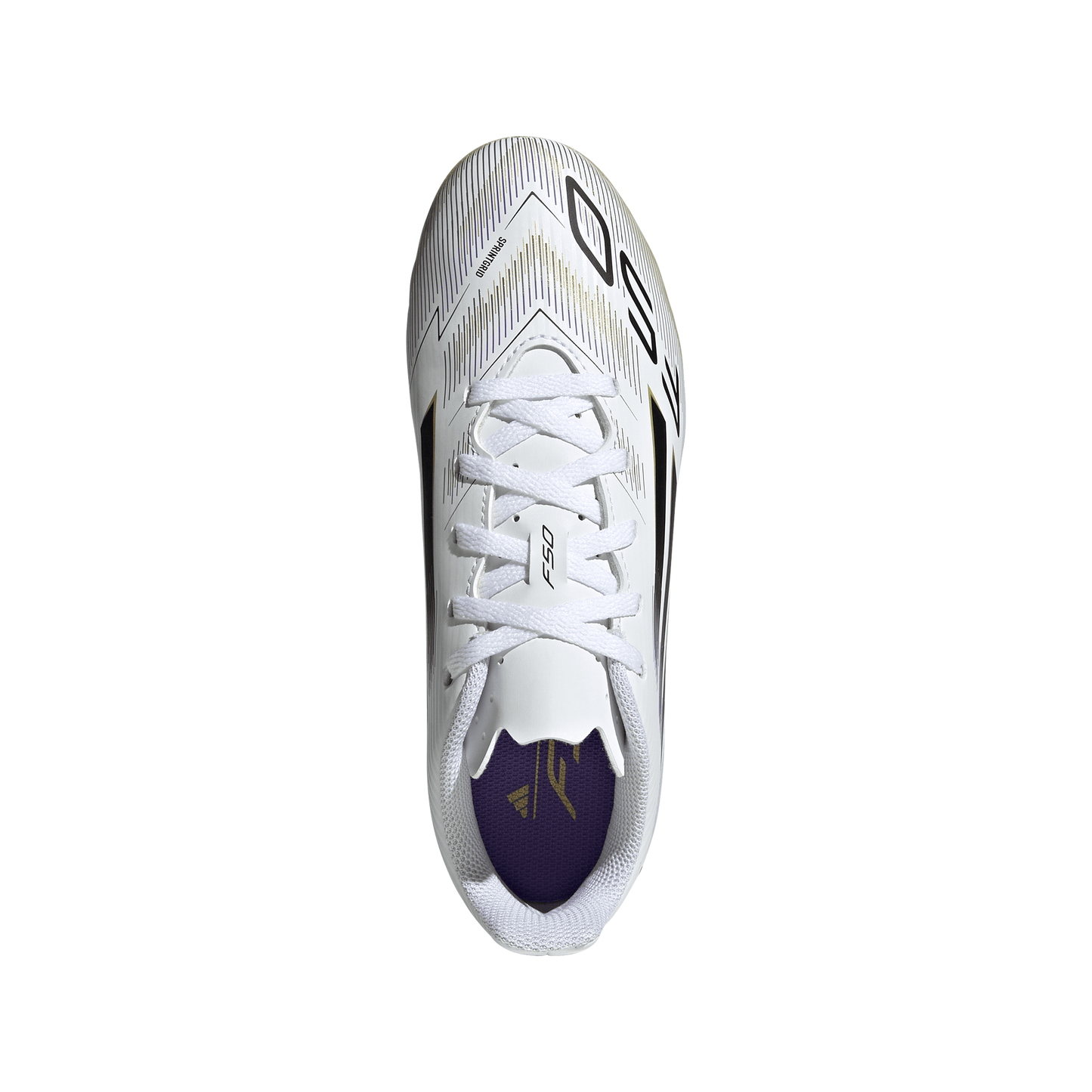 adidas F50 Club FG Firm Ground Soccer Cleats Junior -FtwWht/ Lucred/ Silvmt