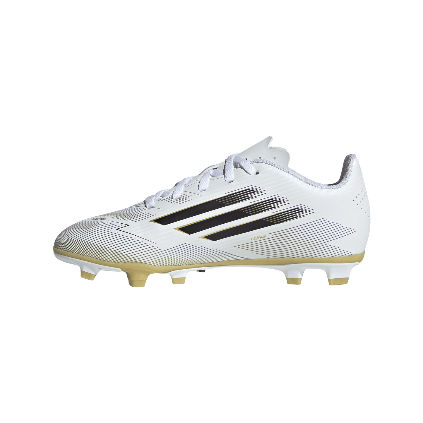 adidas F50 Club FG Firm Ground Soccer Cleats Junior -FtwWht/ Lucred/ Silvmt