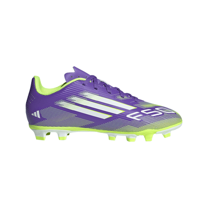 adidas F50 Club FG Firm Ground Junior- Purrus/ FTWhite/Lucid Lemon