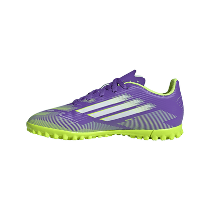 adidas F50 Club TF Turf Junior- Purrus/ FTWhite/Lucid Lemon
