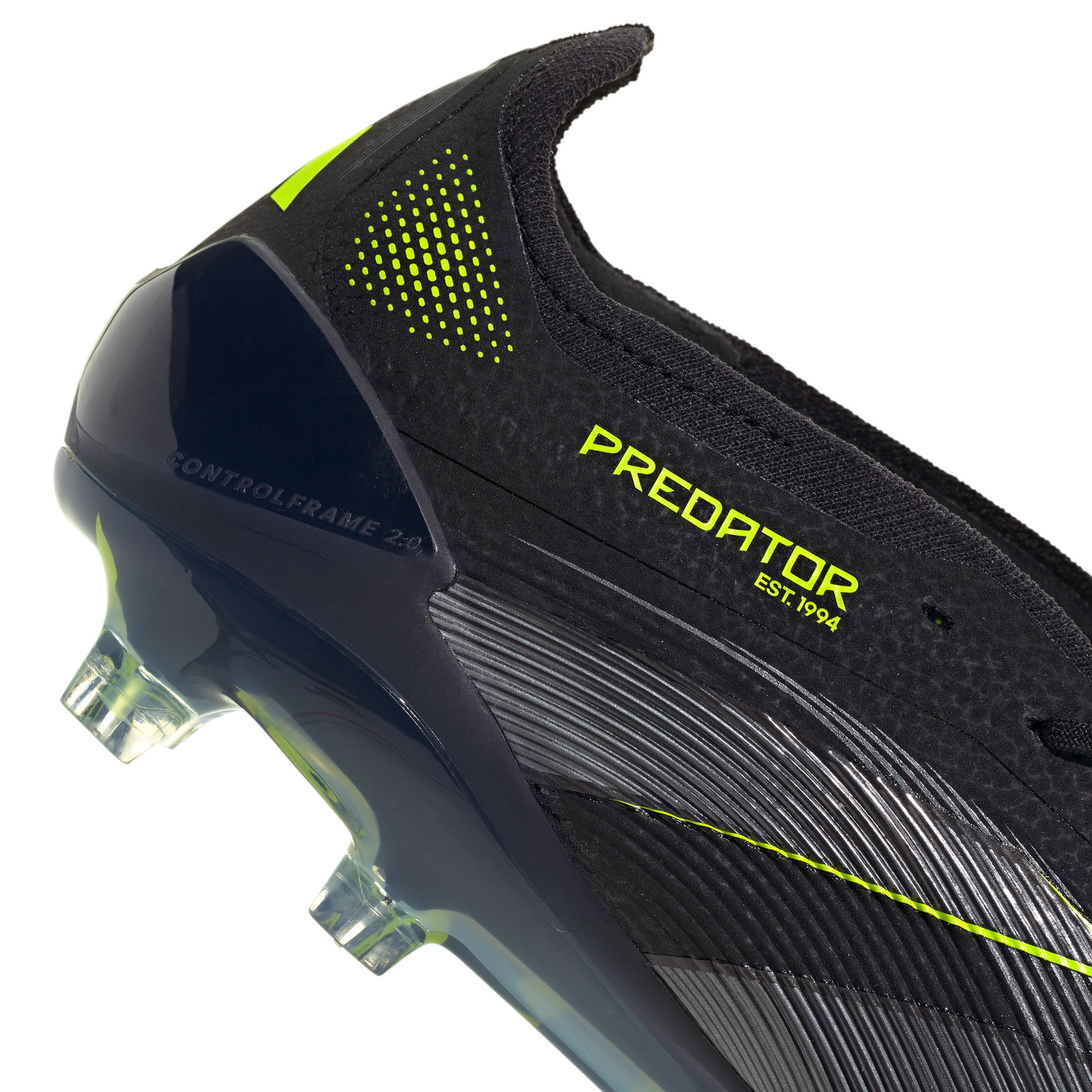 adidas Predator Elite FT FG Firm Ground -Core Black/Carbon/Lucid Lemon