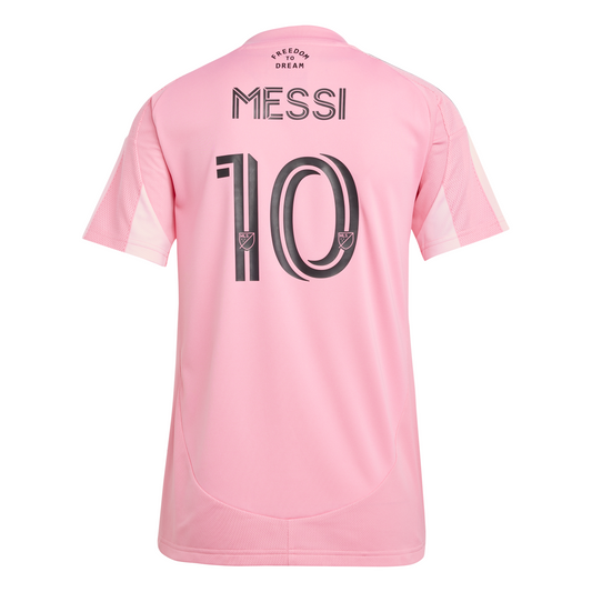 Women's Replica adidas Inter Miami Home Jersey with Messi 2025-2026