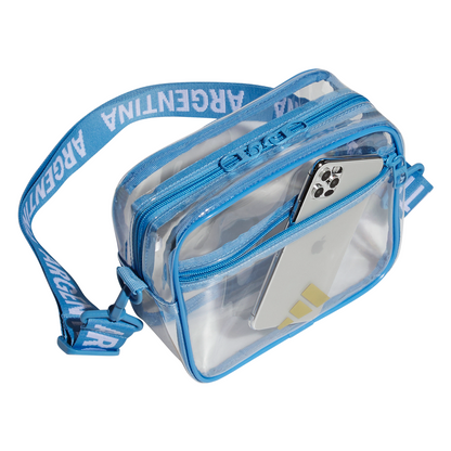 Argentina Crossbody - Clear/ Blue