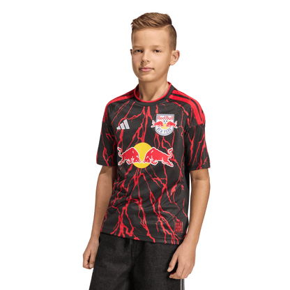 adidas Youth Replica New York Red Bulls 2026 Home Jersey - Black