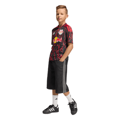 adidas Youth Replica New York Red Bulls 2026 Home Jersey - Black