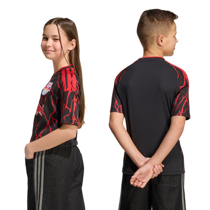 adidas Youth Replica New York Red Bulls 2026 Home Jersey - Black