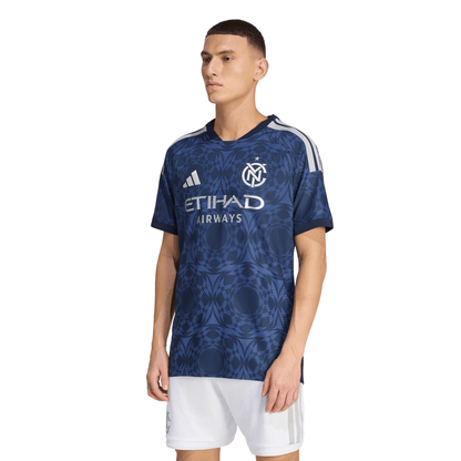 adidas Men's Authentic New York City FC 2026/2027 Away Jersey - Blue/ Legend Ink