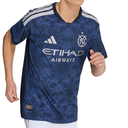 adidas Men's Authentic New York City FC 2026/2027 Away Jersey - Blue/ Legend Ink