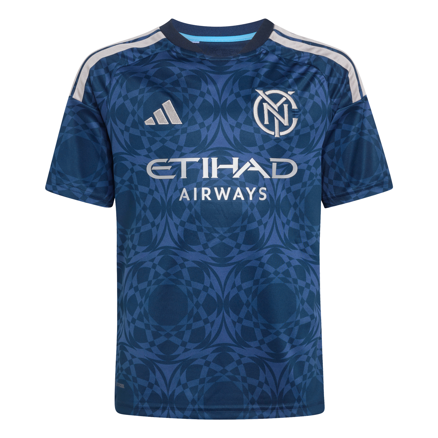 adidas Youth Replica New York City FC 2026/2027 Away Jersey - Blue / Legend Ink