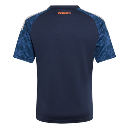 adidas Youth Replica New York City FC 2026/2027 Away Jersey - Blue / Legend Ink