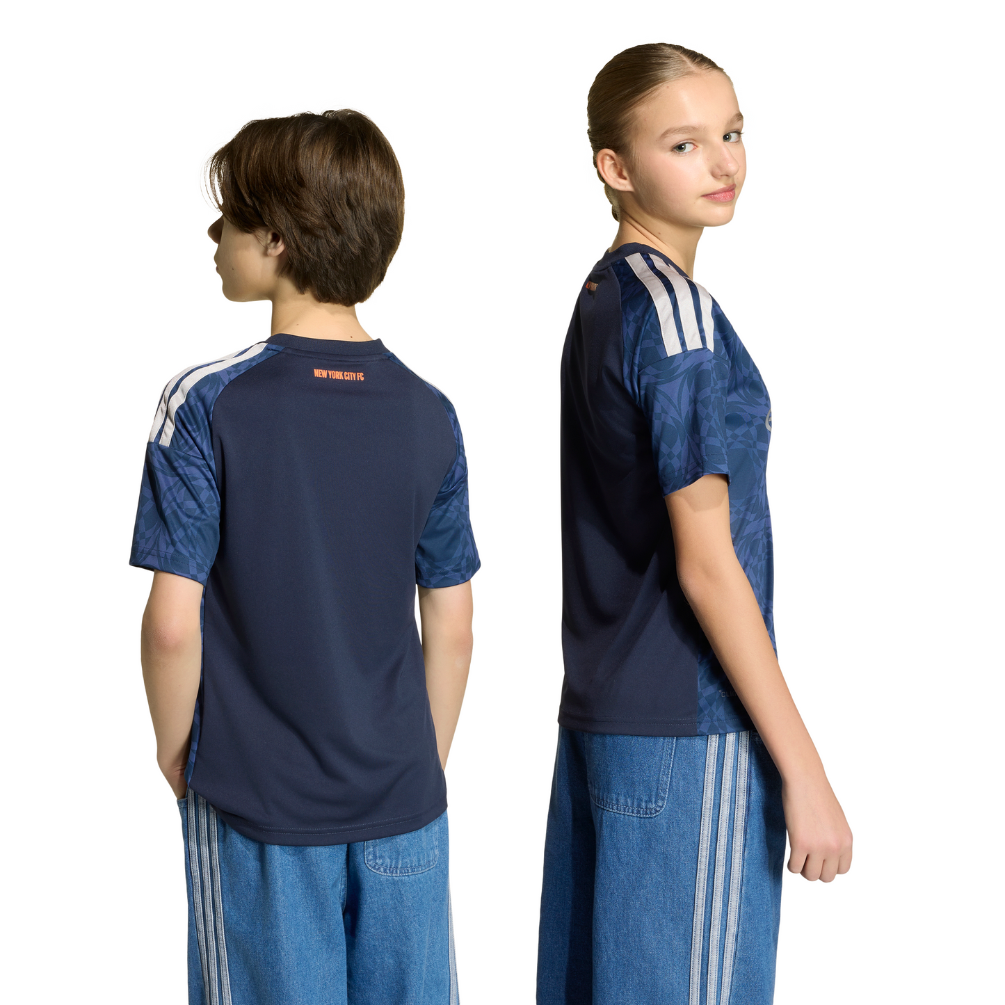 adidas Youth Replica New York City FC 2026/2027 Away Jersey - Blue / Legend Ink