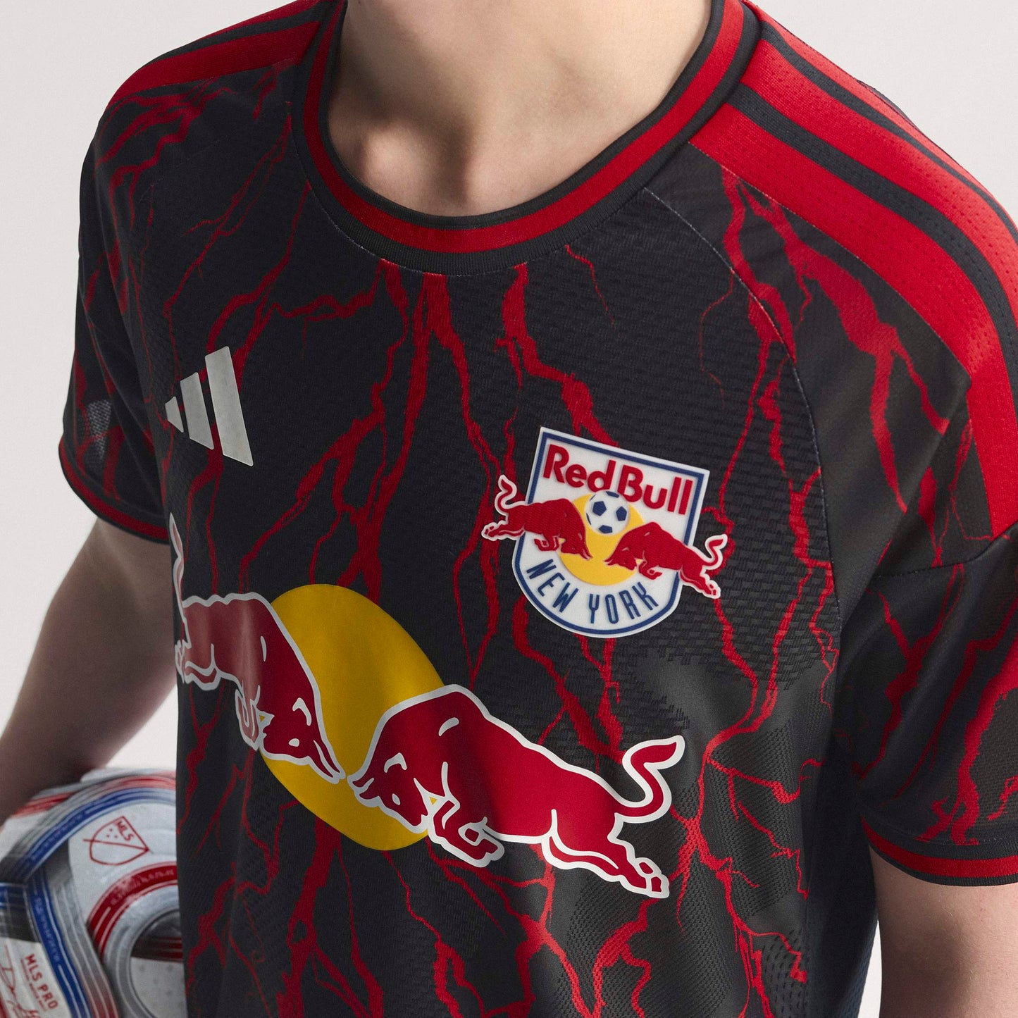 adidas Men's Authentic New York Red Bulls 2026 Home Jersey - Black