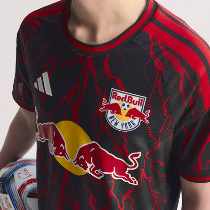 adidas Men's Authentic New York Red Bulls 2026 Home Jersey - Black
