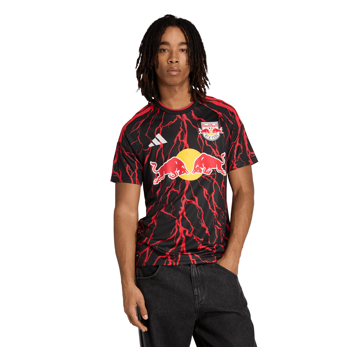 adidas Men's Replica New York Red Bulls 2026 Home Jersey - Black