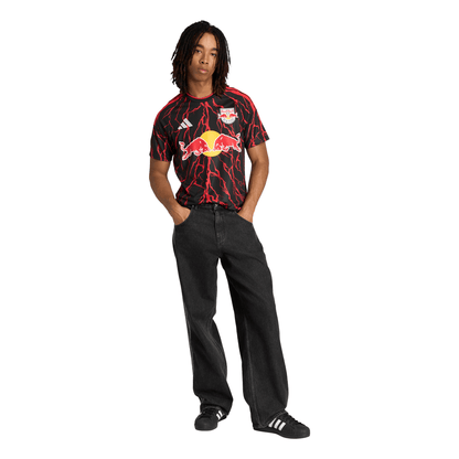 adidas Men's Replica New York Red Bulls 2026 Home Jersey - Black