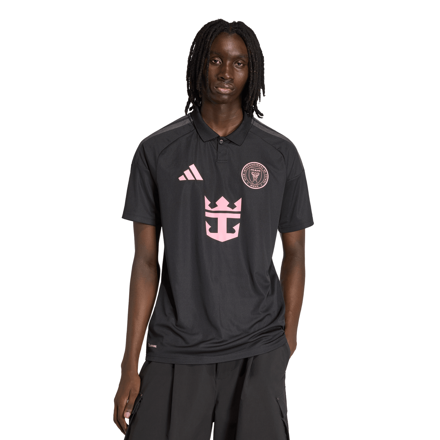 adidas Men's Replica Inter Miami Away Jersey 2026- Black/ Bliss Pink