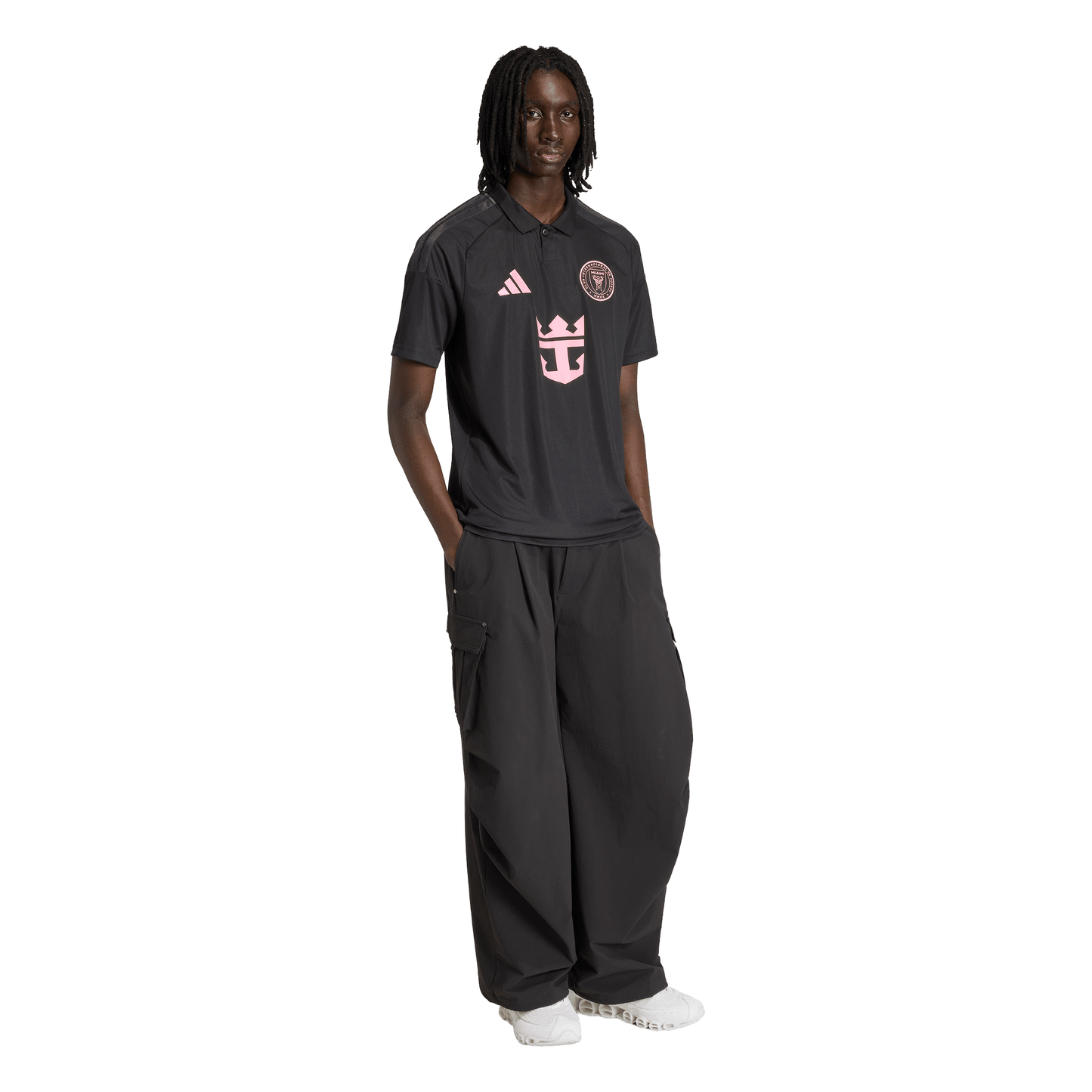 adidas Men's Replica Inter Miami Away Jersey 2026- Black/ Bliss Pink