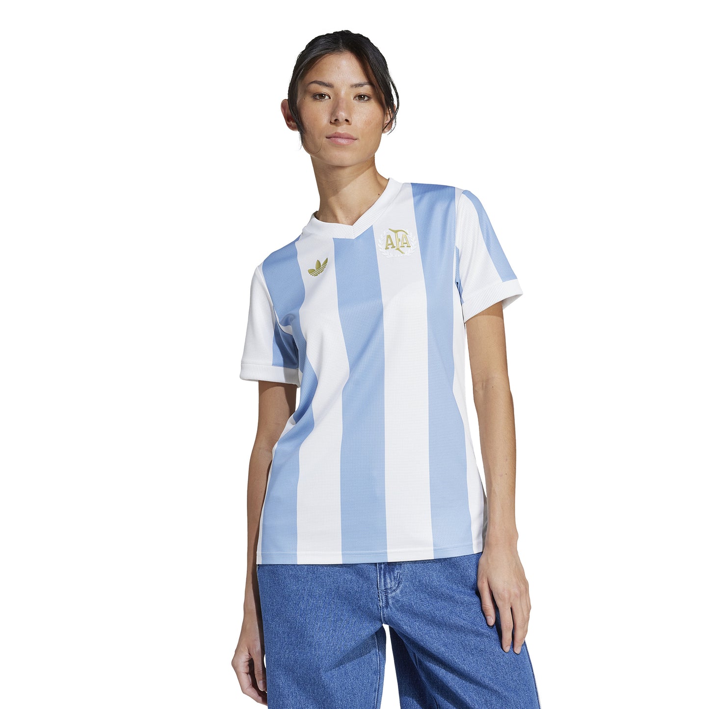 Women's adidas Argentina 50 Anniversary Jersey - Ambient Sky / Cloud White