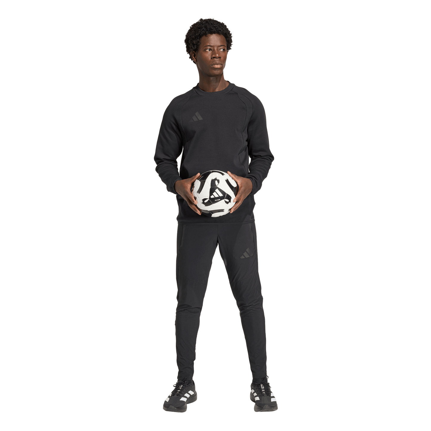 Men's adidas Tiro 26 Travel Travel Crew Sweatshirt - Black