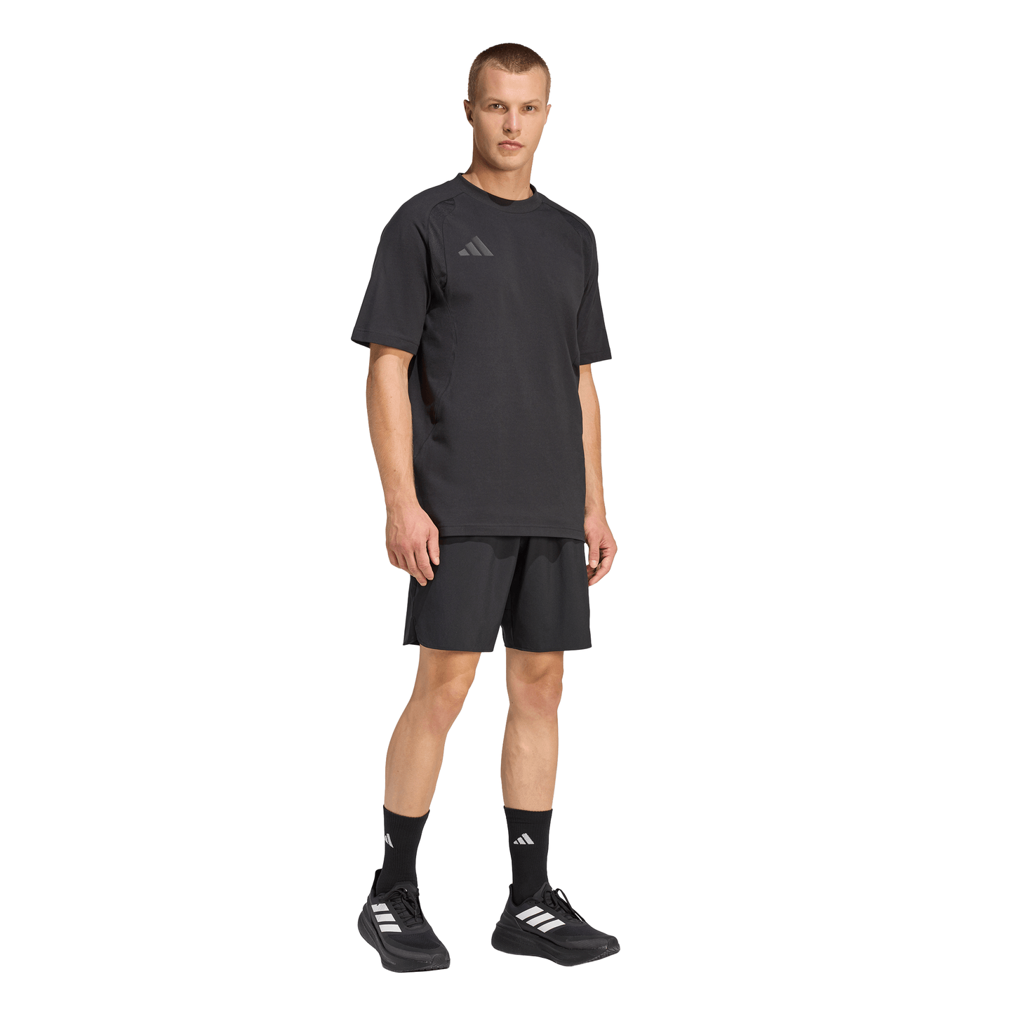 Men's adidas Tiro 26 Travel T-Shirt - Black/ Black