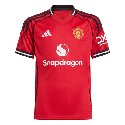 adidas Kid's Replica Home Manchester United Jersey 2025/2026