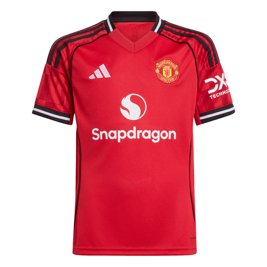 adidas Kid's Replica Home Manchester United Jersey 2025/2026