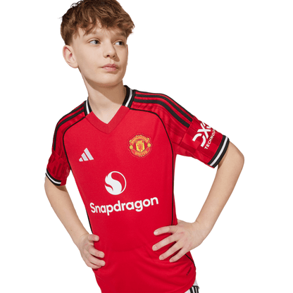 adidas Kid's Replica Home Manchester United Jersey 2025/2026