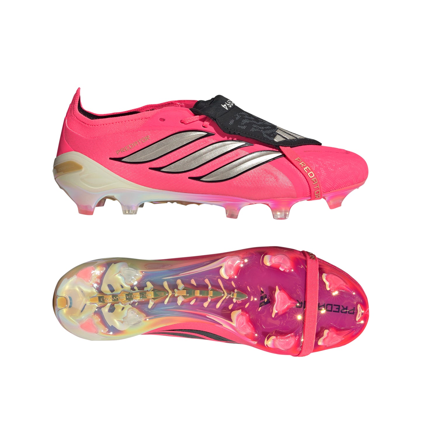 adidas Predator Elite Fold Tongue T FG Firm Ground - Solar Turbo / Thermal Chrome / Core Black
