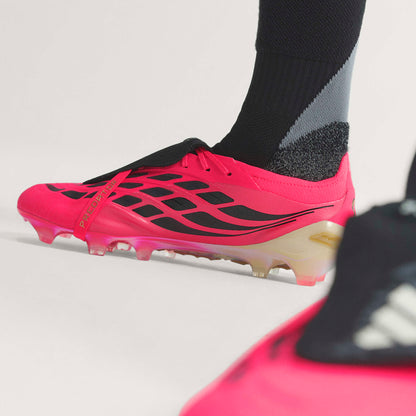 adidas Predator Elite Fold Tongue T FG Firm Ground - Solar Turbo / Thermal Chrome / Core Black