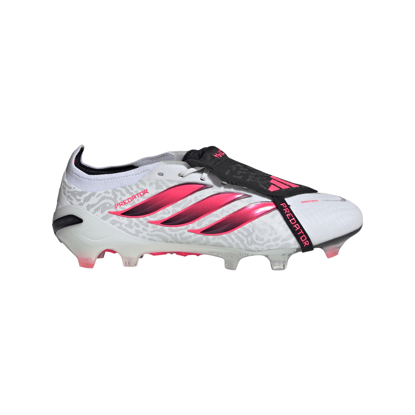 adidas Predator Elite FoldTongue FT FG Firm Ground Soccer Cleats - Ftwr White/Solar Turbo/Core Black