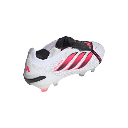 adidas Predator Elite FoldTongue FT FG Firm Ground Soccer Cleats - Ftwr White/Solar Turbo/Core Black
