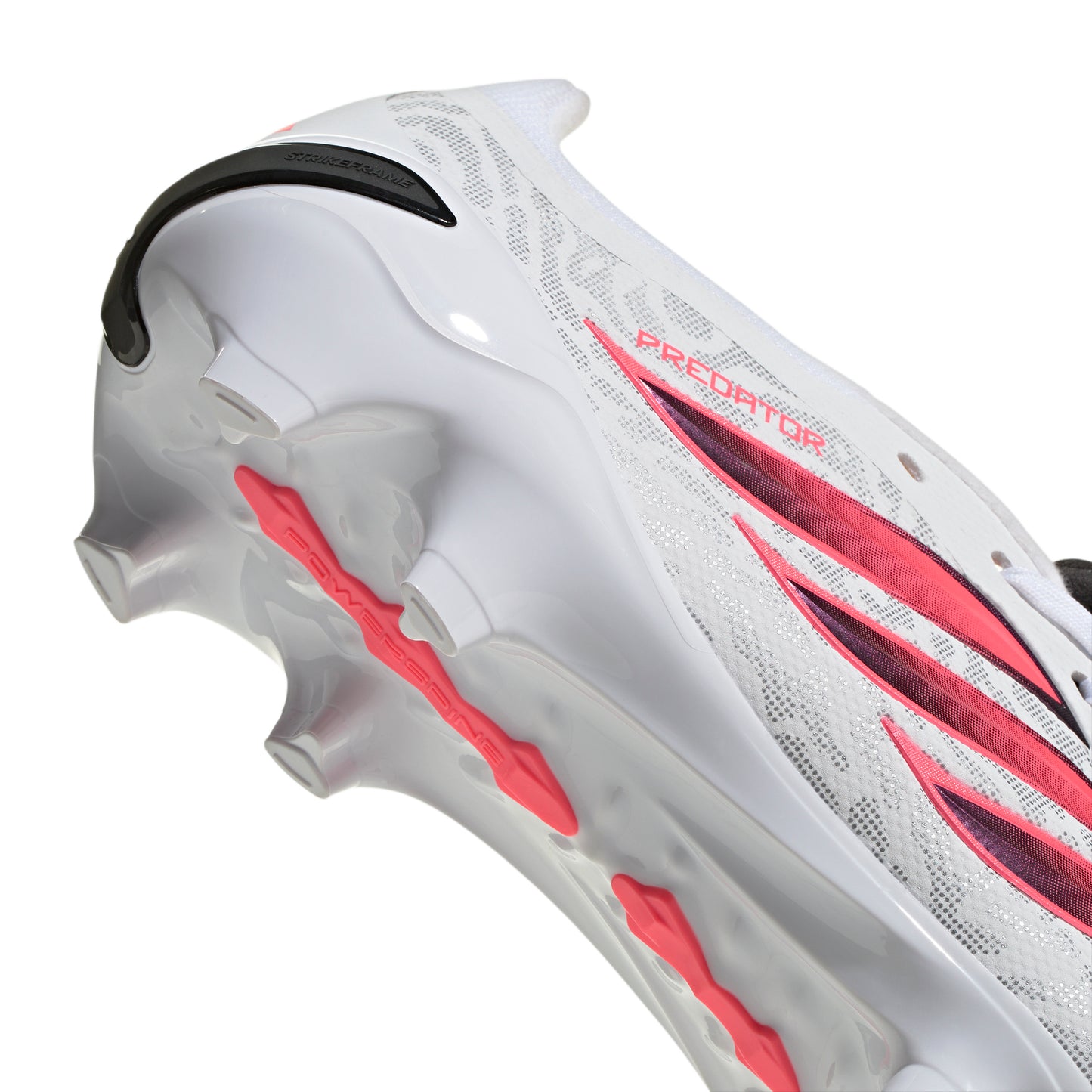 adidas Predator League FT FoldTongue FG Firm Soccer Cleats - Ftwr White/Solar Turbo/Core Black