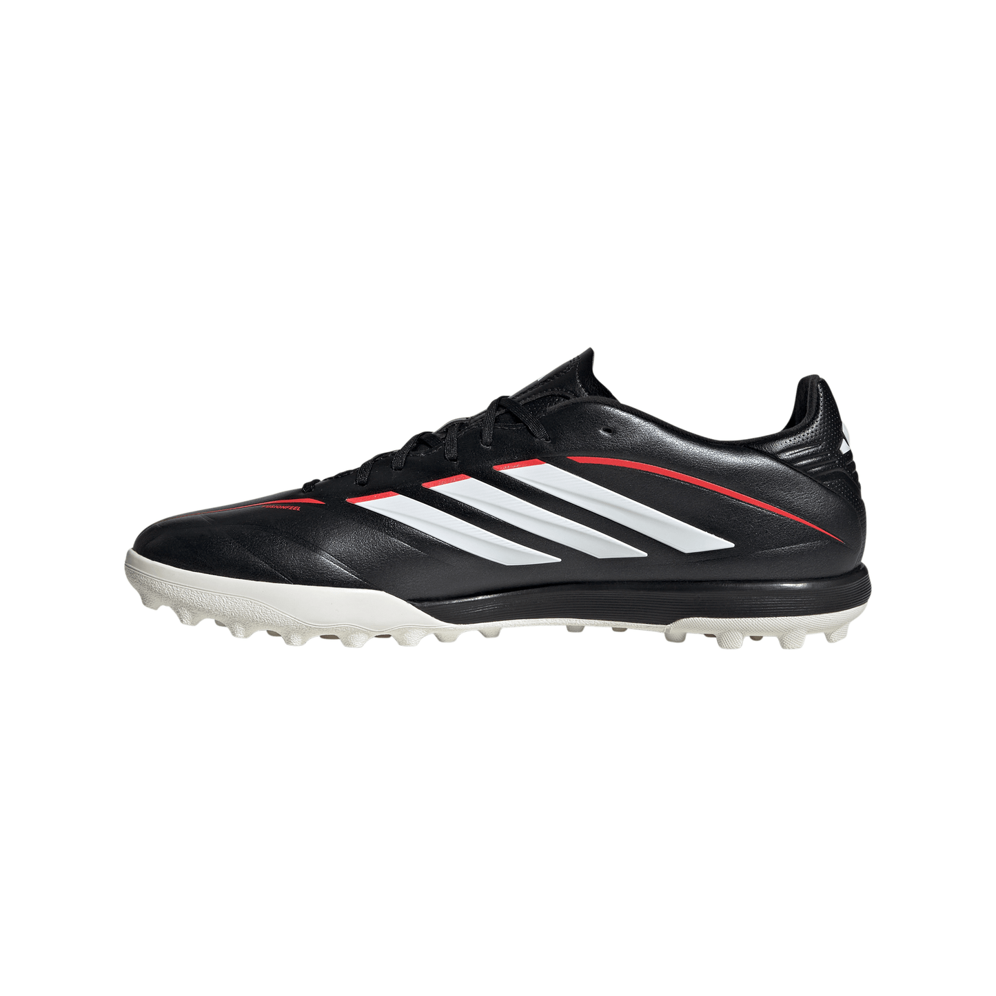 adidas Copa Pure IV League TF Turf Soccer Cleats- Core Black / Cloud White / Lucid Red