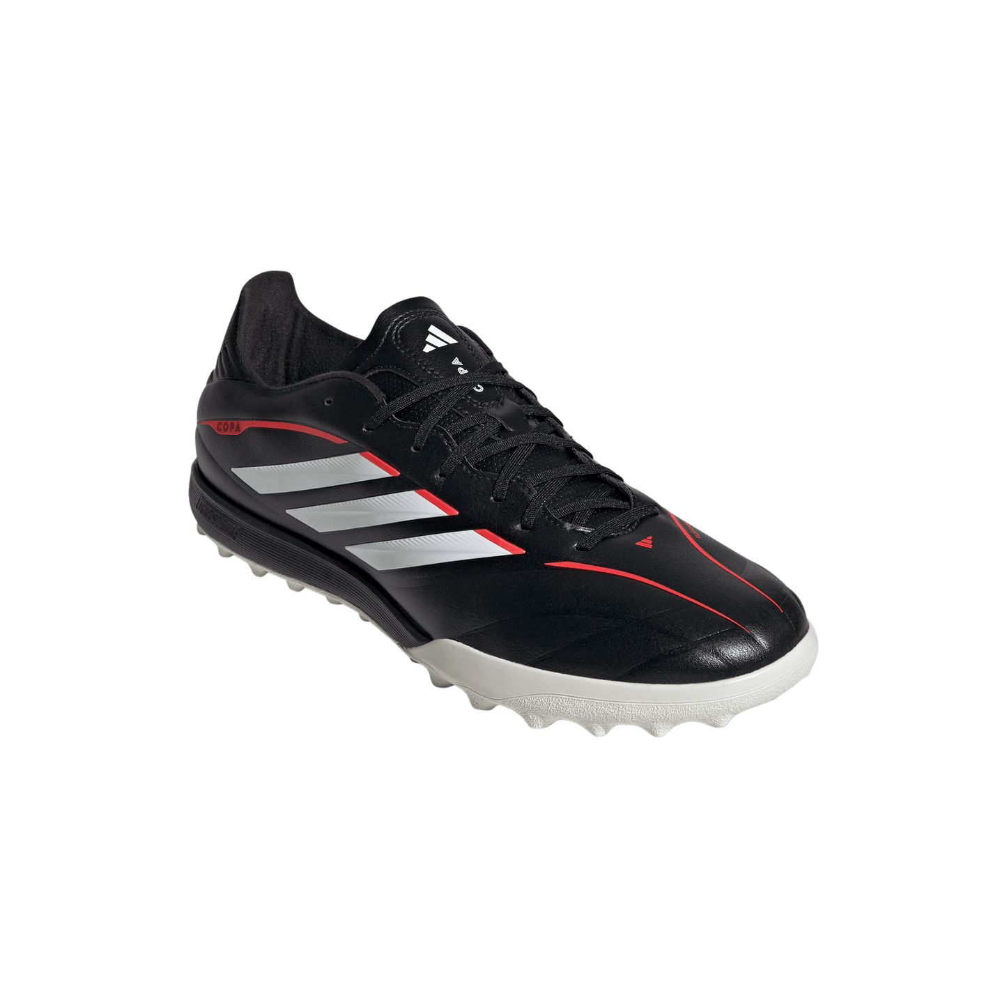 adidas Copa Pure IV League TF Turf Soccer Cleats- Core Black / Cloud White / Lucid Red