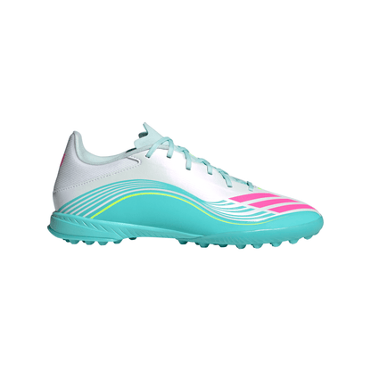 adidas F50 League TF Turf Shoes MESSI - FTWhite/ Lucid Pink/ Flash Aqua