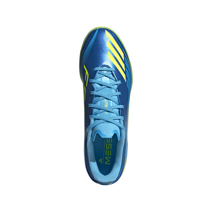 adidas F50 Messi League TF Turf Soccer Shoes - Team Royal Blue/Solar Yellow/Semi Blue Burst