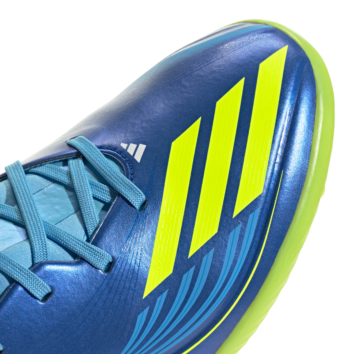 adidas F50 Messi League TF Turf Soccer Shoes - Team Royal Blue/Solar Yellow/Semi Blue Burst