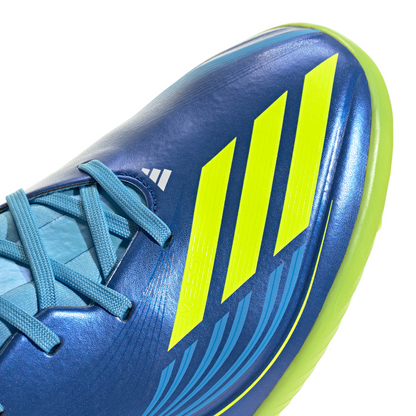 adidas F50 Messi League TF Turf Soccer Shoes - Team Royal Blue/Solar Yellow/Semi Blue Burst