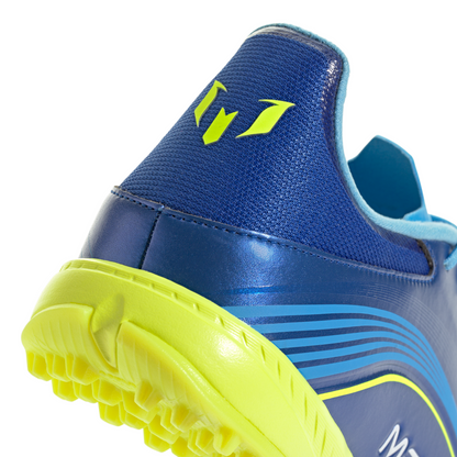 adidas F50 Messi League TF Turf Soccer Shoes - Team Royal Blue/Solar Yellow/Semi Blue Burst