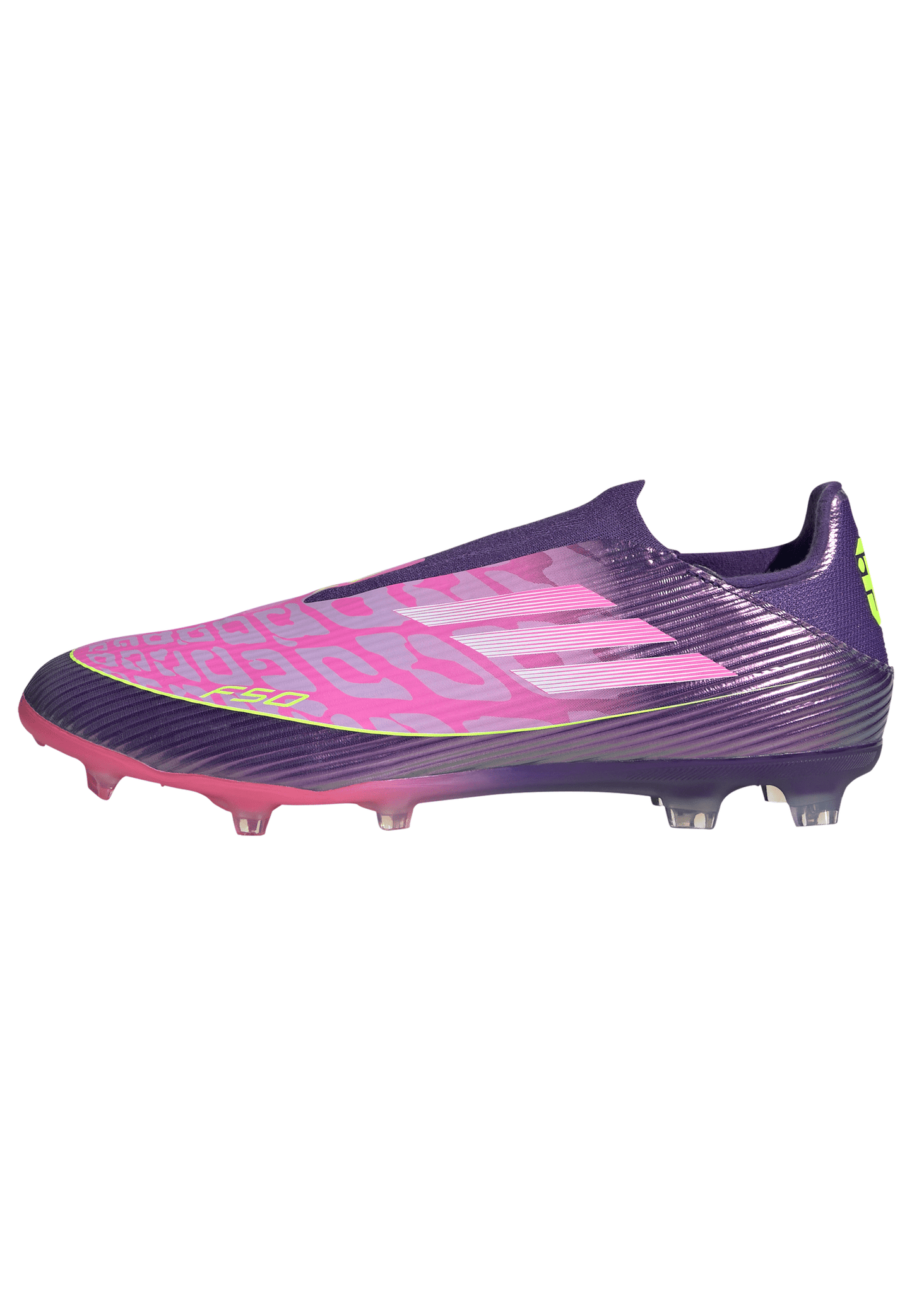 adidas F50 League LL LY Lamine Yamal FG Firm Ground Soccer Cleats - Purple / Unity purple/ FTwr white/ Lucid Lemon