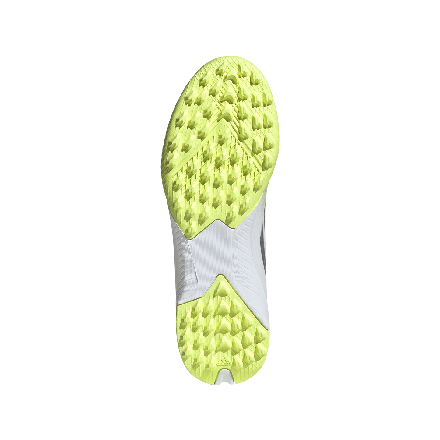 adidas F50 Sparkfusion League TF Kids Turf Soccer Cleat -Cloud White / Iron Metallic / Hi-Res Yellow