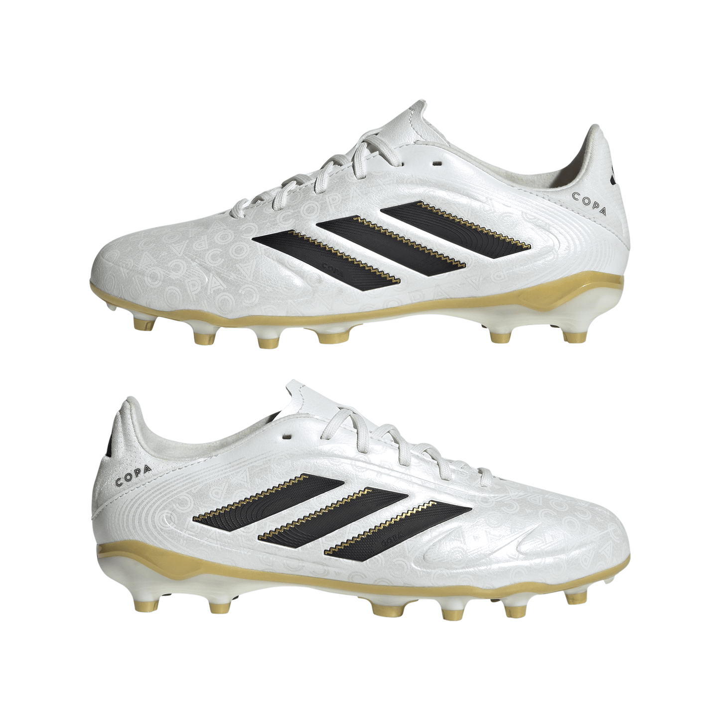 adidas Junior Copa Pure lll League FG Firm Ground Cleats - Ftwr White/Core Black/Gold Met