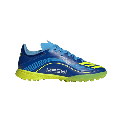 adidas F50 League MESSI TF Turf Junior- Team Royal Blue/ Solar Yellow/ Semi Blue Burst